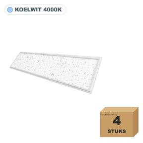4 stuks LED paneel 30x120 IP65 waterdicht, 36W, koelwit 4000K, in doos