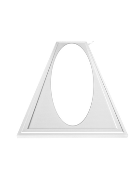 LED panel 30x120 oval light surface, angled view