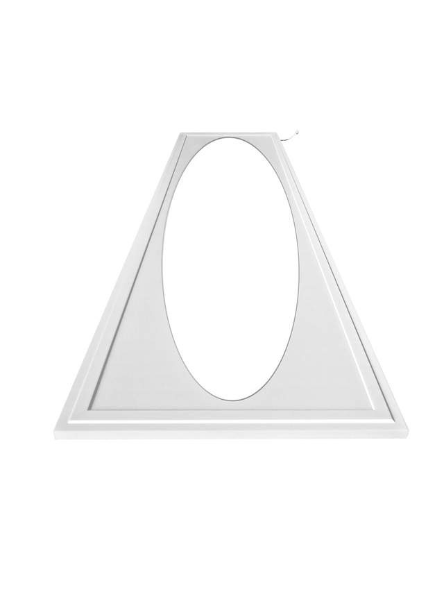 LED panel 30x120 oval light surface, angled view