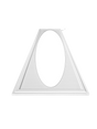 LED panel 30x120 oval light surface, angled view