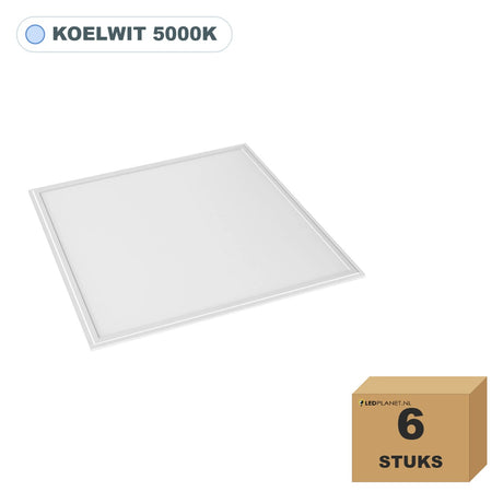 LED-Panel 60x60 36W Kaltweiß 5000K, Karton mit 6 Stück