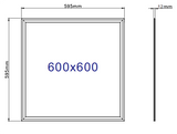 Maattekening LED paneel 600x600 IP65