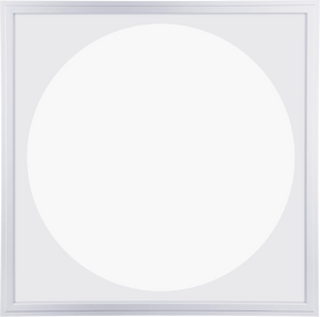 Pannello LED 60x60 con superficie luminosa rotonda