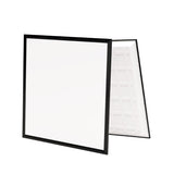 LED paneel 60x60 met zwart frame, voor- en achterkant