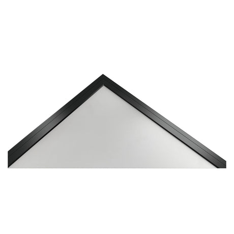 Coin du cadre en aluminium noir de la dalle LED