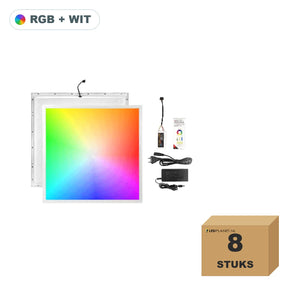 RGBWWW LED paneel 62x62 40W, doos van 8 stuks