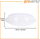 LED Light Ceiling Lamp with Sensor 1100 - Daylight and motion detection - Ø 33 cm