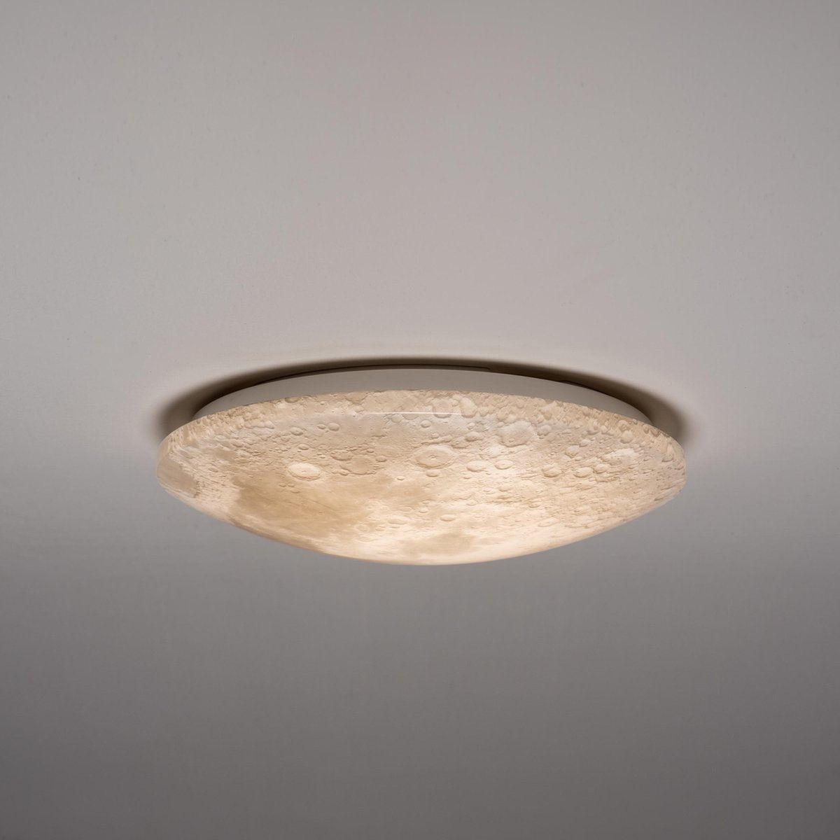 LED Ceiling Lamp Moon for Bedroom - 40 cm - Dimmable with Remote Control