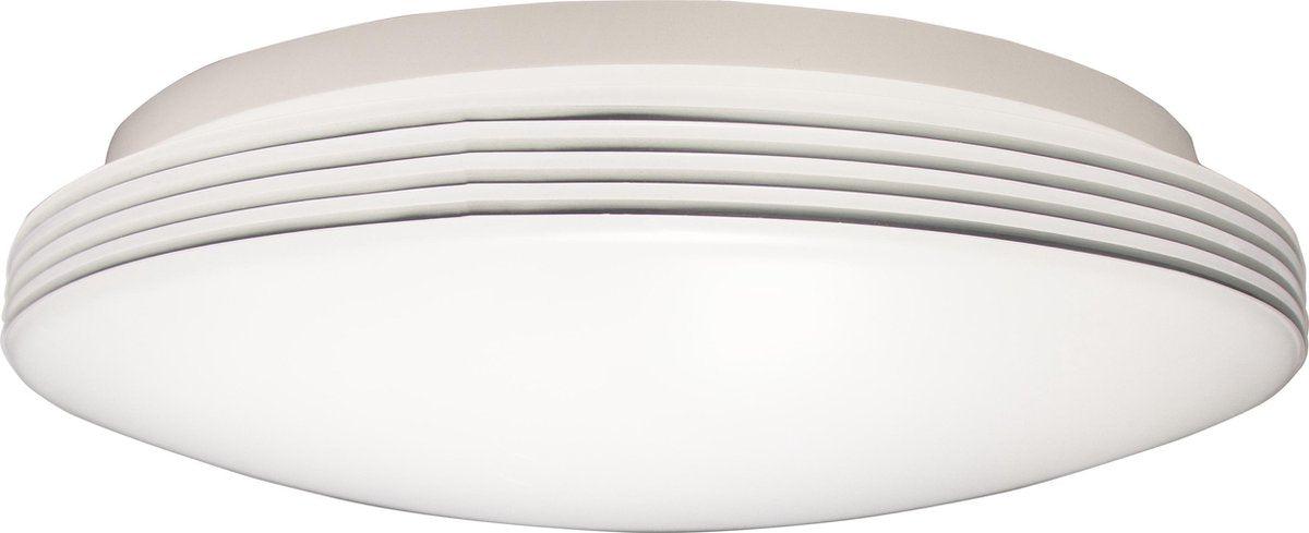 LED Ceiling Lamp Round 35 cm with Rings - Universal - Splashproof - Warm White Light