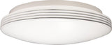 LED Ceiling Lamp Round 35 cm with Rings - Universal - Splashproof - Warm White Light