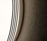 LED Ceiling Lamp Round 35 cm with Rings - Universal - Splashproof - Warm White Light