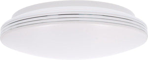 LED Plafondlamp rond 35 cm met ringen - Universeel - Spatwaterdicht - Warm wit licht