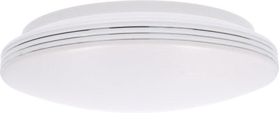 LED Plafondlamp rond 35 cm met ringen - Universeel - Spatwaterdicht - Warm wit licht