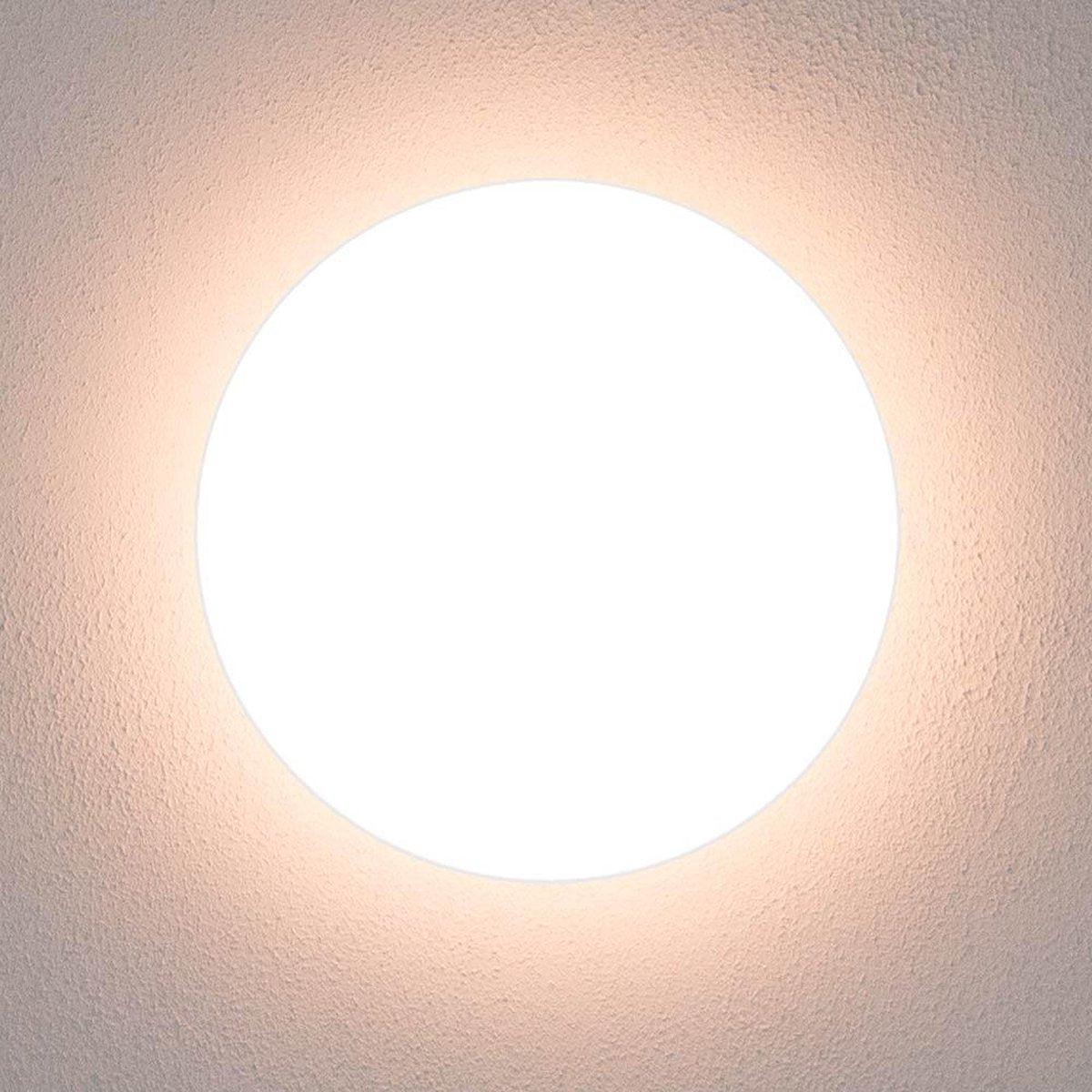 LED Ceiling Lamp Round 35 cm with Rings - Universal - Splashproof - Warm White Light