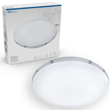 LED Ceiling Lamp Round 35 cm with Rings - Universal - Splashproof - Warm White Light