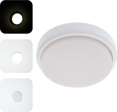 LED Außendeckenleuchte - Rund 21 cm - Kaltweißes Licht - IP54 - 10W