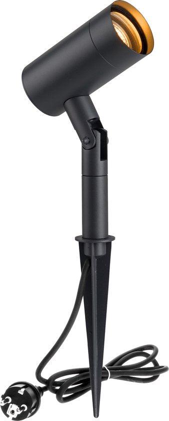 Reflektor punktowy LED GU10 – IP54 – uchylny – antracytowy – szpikulec do gruntu