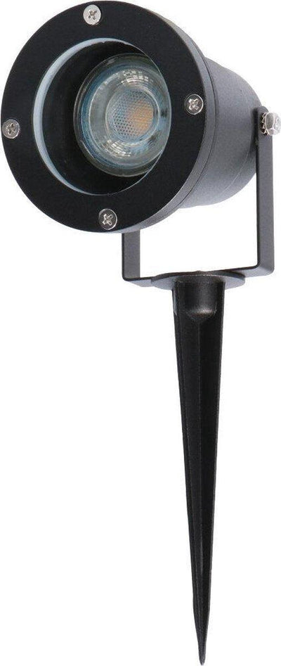 Reflektor punktowy LED GU10 – uchylny w zakresie 360° – IP54 – kabel 150 cm – czarny
