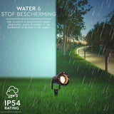 LED's Light LED Prikspot met Stekker - Kantelbaar - GU10 fitting - IP54 - Model Melfi - Zwart