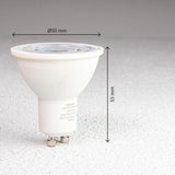 LED's Light LED Prikspot met Stekker - Kantelbaar - GU10 fitting - IP54 - Model Melfi - Zwart
