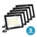 Set van 5 LED schijnwerpers 150W warmwit 3000K - 5 stuks
