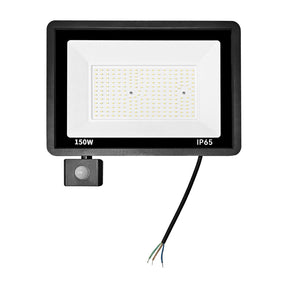 LED schijnwerper 150W met bewegingssensor koelwit 4000K – voorkant
