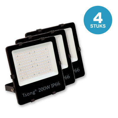 LED schijnwerper 200W IP66 - 4 stuks