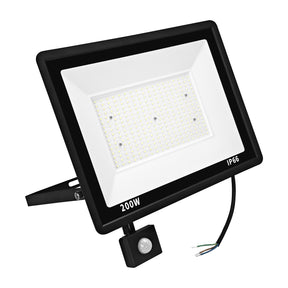 LED schijnwerper 200W met bewegingssensor koelwit 4000K – voorkant