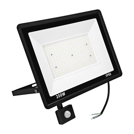 LED schijnwerper 200W met bewegingssensor koelwit 4000K – voorkant