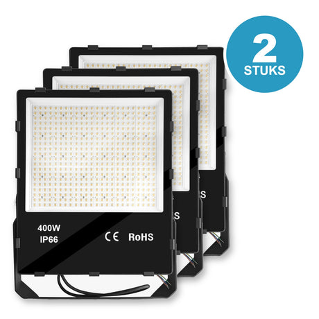 LED schijnwerper 400W IP66 - 2 stuks