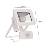 LED-Flutlicht 1100 - Mit Licht- und Bewegungssensor - Innen &amp; Außen - 10W - Weiß