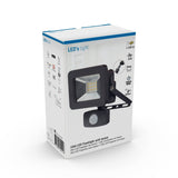 LED-Flutlicht 1100 - Mit Licht- und Bewegungssensor - Innen &amp; Außen - 10W - Schwarz