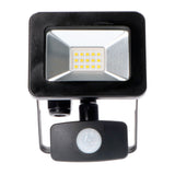LED-Flutlicht 1100 - Mit Licht- und Bewegungssensor - Innen &amp; Außen - 10W - Schwarz