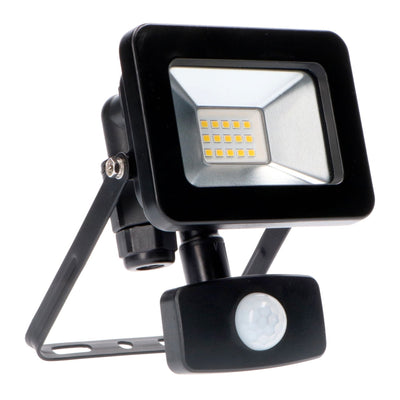 LED schijnwerper koelwit 4000K met bewegingssensor - 10W 1100 lumen - IP44