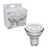 LED Spot GU10 - 345 lumens - Cool white 4000K - 4W replaces 50W - 3 pieces