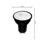 LED-GU10-Strahler, schwarz – 345 Lumen – Warmweiß (2700 K) – 4 W – 3er-Pack