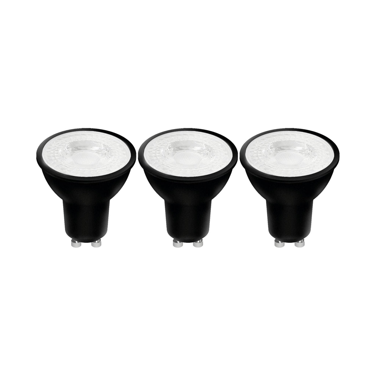 LED-GU10-Strahler, schwarz – 345 Lumen – Warmweiß (2700 K) – 4 W – 3er-Pack