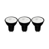 LED-GU10-Strahler, schwarz – 345 Lumen – Warmweiß (2700 K) – 4 W – 3er-Pack