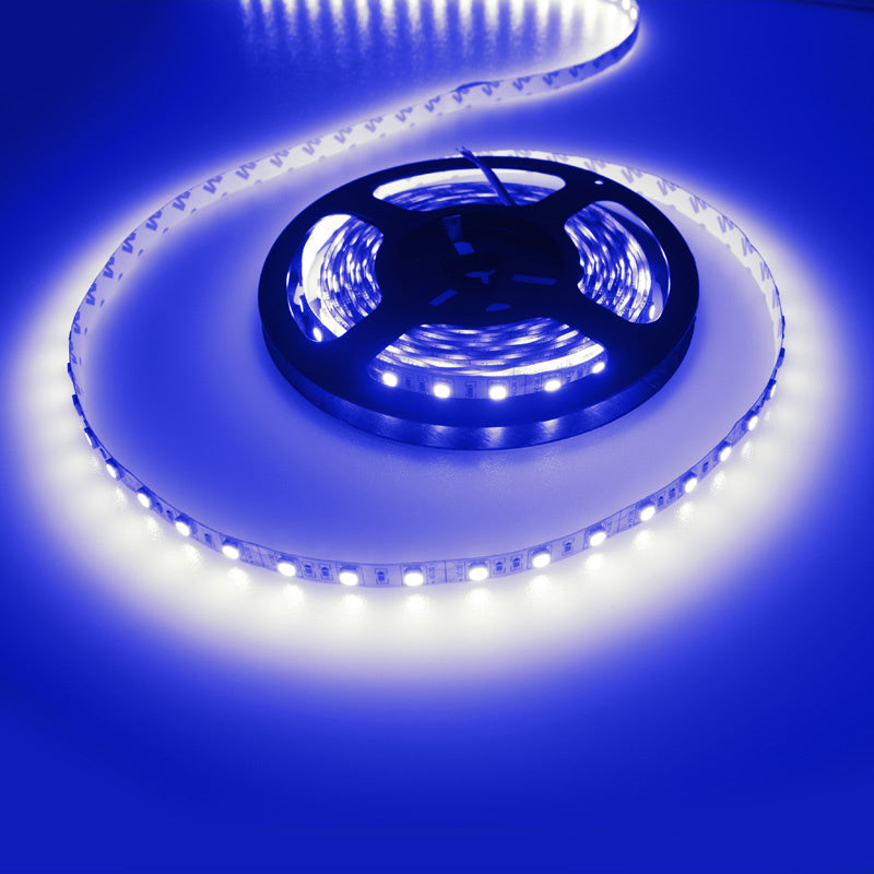 LED-Streifen blau | 12V DC - 14,4W - 60 LEDs/m | im Innenbereich IP20 | 3 Meter | dimmbar