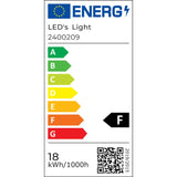 LED's Light LED licht balk 120 cm voor binnen - Armatuur inclusief LED TL buis - 1900 lm