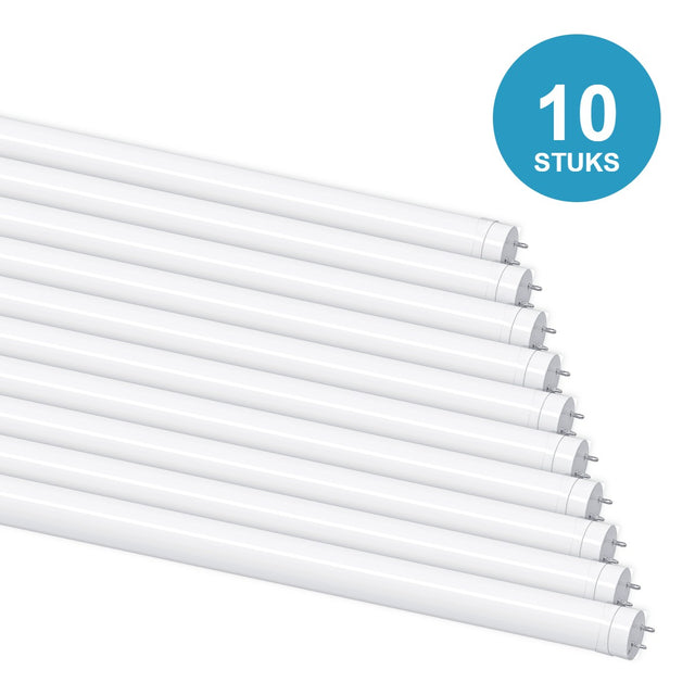 10 stuks LED TL buis T8 120cm 18W 3600 lm 200 lm/W koelwit 4000K