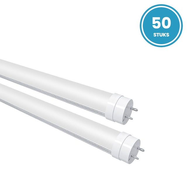 Box of 50 LED tubes T8 120cm 18W neutral white 5000K