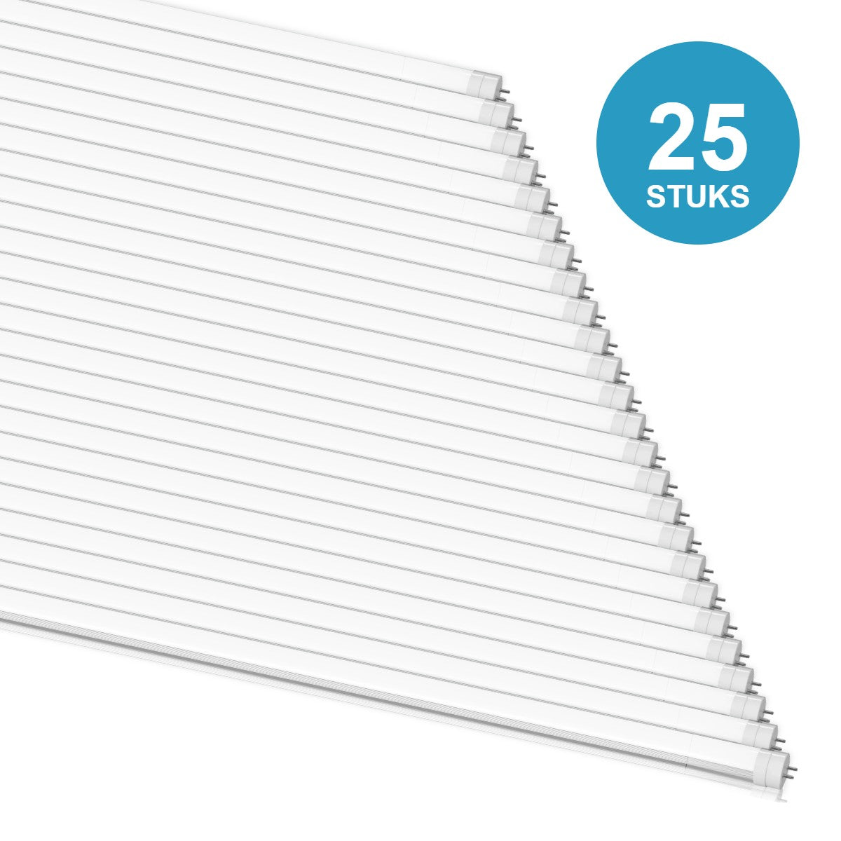 25 stuks LED TL buis T8 150cm 25W 3000 lm daglichtwit 6000K