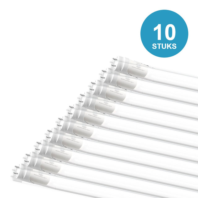 10 stuks LED TL buis T8 150cm 25W met bewegingssensor 60 sec 3500 lm daglichtwit 6000K