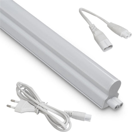 LED-T5-Leiste, kaltweiß, 4000 K, 30 cm, 400 Lumen, verbindbar, für Schränke und Küchen