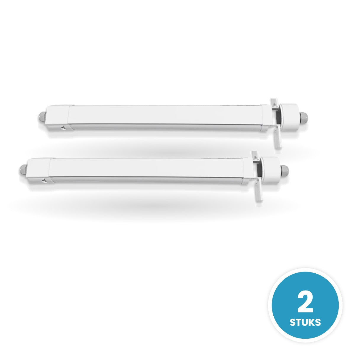 2 stuks LED tri-proof armatuur 1200mm 36W koelwit 4000K
