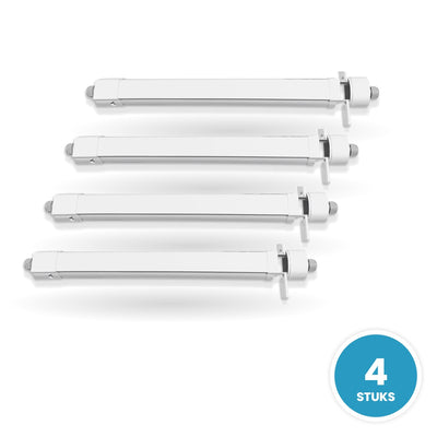 4 stuks LED tri-proof armatuur 1200mm 36W koelwit 4000K