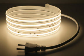COB LED Lichtslang 230V, Warmwit 3000K, 10W/m, 1000lm/m, IP65, 5m