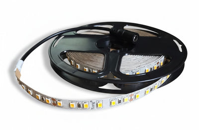 LEDstrip warmwit 3000K 5 meter, 24V DC, 9.6W, 120 LED's/m, binnenshuis IP20, dimbaar