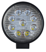 Leichte Runden stricken | LED-Strahler 9x3 = 27W | 10-30 Volt | 6000K | IP67